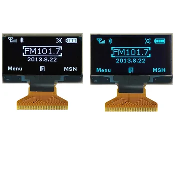 1.3 אינץ תצוגת OLED 128x64 רזולוציה כחול על שחור SPI סדרתי במקביל IIC ממשק SH1106 שבב 30P חדש