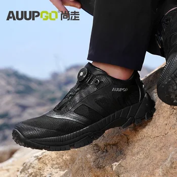 2023 חדש חיצוני נעלי טרקים עמיד למים באיכות גבוהה גברים ציד נעלי נגד החלקה לנשימה טיפוס טיולי הליכה נעלי ספורט