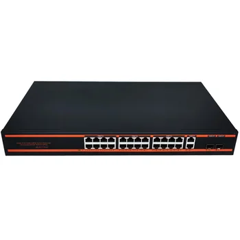 24 יציאות PoE עם 2 SFP ו-2 Port 10/100/1000Mbps התקשורת Gigabit פו מתג רשת מתג מחיר