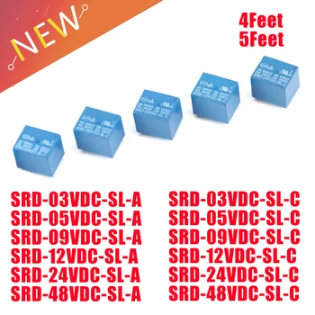 5PCS ממסר SRD-03V 05V 09V 12V 24V 48VDC-SL-א-SL-C ארבע חמש Feetdirect SRD-12VDC-SL-A SRD-24VDC-SL-C SRD-05VDC-SL-A