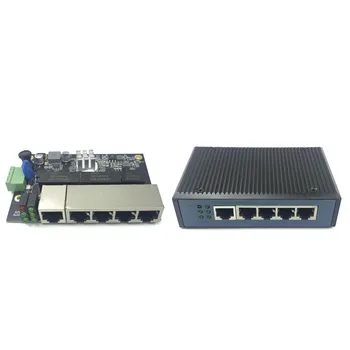 Industrial Ethernet להחליף מודול 5 יציאות Unmanaged10/100/1000mbps PCBA לוח OEM חישה אוטומטית יציאות PCBA לוח OEM לוח האם