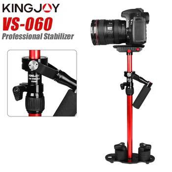 KINGJOY מיני מצלמה מייצב אלומיניום כף יד Steadycam עבור Canon Nikon Sony DSLR SLR Gopro DVs מצלמת וידאו צילום שיא
