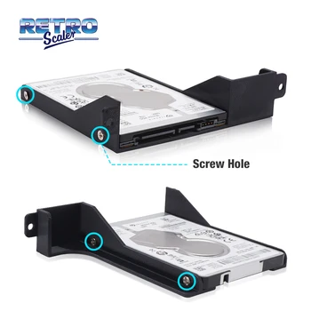 RetroScaler השדרוג החדש 2.5 אינץ ' כונן קשיח דיסק קשיח SSD 3D מודפס סוגר עם ברגים עבור פלייסטיישן 2 PS2 שמן קונסולת משחק