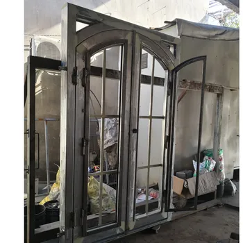 ברזל מודרני דלת זכוכית לפתוח חלון פלדה במפעל סין ספקים