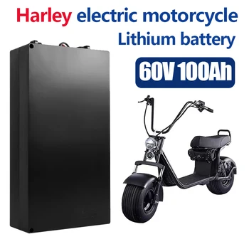 הארלי מכונית חשמלית סוללת ליתיום עמיד במים סוללה 18650 60V 100Ah על שני גלגלים מתקפל Citycoco קורקינט חשמלי אופניים