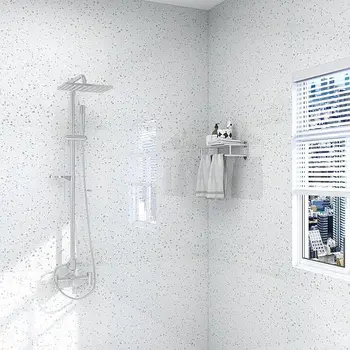 טפט על הקירות בגלילים פורמלדהיד-חינם עמיד למים האמבטיה מדבקה עמיד למים דפוס השיש עצמית דבק טפטים