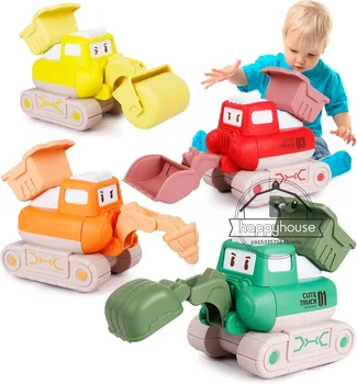 לחץ לחיצה לנסוע ברכב צעצועים עבור 2 ילדים בני התינוק צעצועים אינטראקטיביים לשחק הרכב להגדיר הנדסת רכב צעצועים עבור פעוטות 1 2 3 4 5 שנה