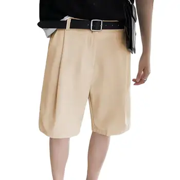 מסוגנן גברים מכנסי כיסים ייבוש מהיר רגל ישרה באורך הברך חליפת מכנסיים קצרים Colorfast קצר המכנסיים Workwear