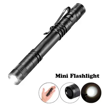 נייד Mini עט פנס LED שימושי חיצונית מיני עמיד למים הנורה כיס לפיד אור פנס LED מנורת עבור מחנאות, ציד.