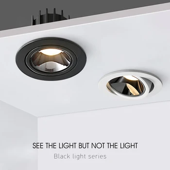 שקוע תקרה נקודת אור Led יחיד/כפול Downlight 220V זרקורים מקורה סלון, חדר שינה למסדרון תאורה