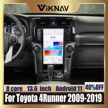 13.6 אינטש Android11 סטריאו לרכב רדיו עבור טויוטה 4Runner 2009-2019 נגן מולטימדיה ניווט GPS טסלה סגנון Carplay יחידת הראש
