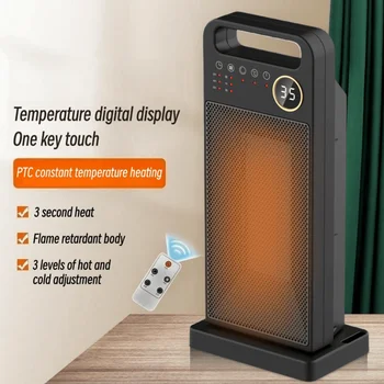 2000W תנור חימום חשמלי חכם התרמוסטט אנכי חימום ביתיים רדיאטור מרחוק חם מכונת חימום בחורף חם עבור Office