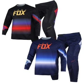 2023 מוטוקרוס ג ' רזי, מכנסיים 360 FGMNT הציוד להגדיר MX משולבת תלבושת טרקטורונים UTV עפר אופני BMX רכיבה על אופניים Offroad Moto לחצות ערכות גברים חליפה