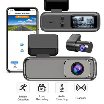2K Dash Cam WiFi מצלמה רכב סופר ראיית לילה Dashcam G-חיישן 24 שעות חניה מוניטור וידאו מקליט מכונית Assecories
