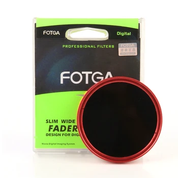 FOTGA 58mm סלים מדעך ND(W) מסנן משתנה מתכוונן ND2 ND8 עד ND400 את הטבעת אדומה