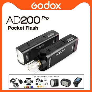 Godox AD200Pro חיצונית כיס פלאש ערכת TTL HSS 2.4 G נייד LED אור על מצלמת DSLR צילום צילום סטודיו פלאש חיצוני