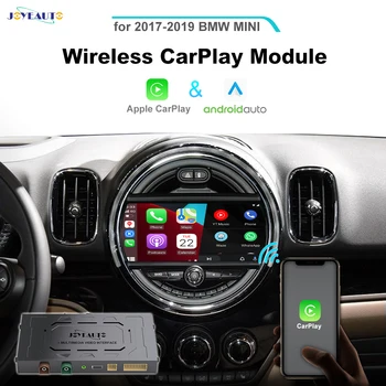 JoyeAuto אלחוטית Apple CarPlay עבור ב. מ. וו מיני F55 F56 EVO 2017-2019 האלחוטי אנדרואיד אוטומטי iOS מראה המכונית לשחק תמיכת מצלמה אחורית