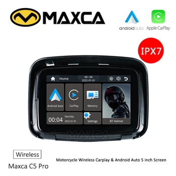 MAXCA XPlay C5 Pro 5 אינץ אופנוע Carplay אנדרואיד אוטומטי מסך עמיד למים אלחוטית Apple Carplay