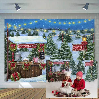 Mocsicka חג שמח רקע צילום תינוק ילד יום ההולדת דיוקן תפאורות תפאורה שלג בחורף זירת אור צילומים
