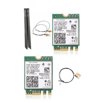 WiFi6E AX210NGW Mini PCI-E Wifi כרטיס 2.4 G/5G/6G Bluetooth תואם-5.2 מתאם אלחוטי ForIntel AX210 כרטיס