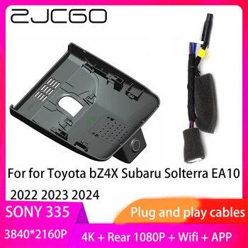 ZJCGO Plug and Play DVR דאש מצלמת 4K 2160P מקליט וידאו על טויוטה bZ4X סובארו Solterra EA10 2022 2023 2024