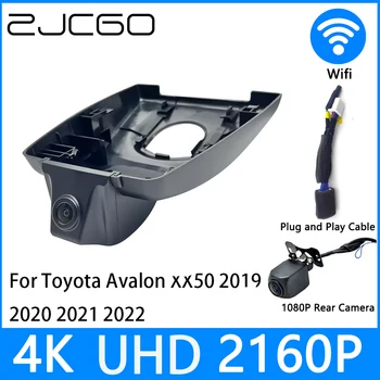 ZJCGO דאש מצלמת 4K UHD 2160P רכב DVR מקליט וידאו ראיית הלילה עבור טויוטה אבלון XX50 2019 2020 2021 2022