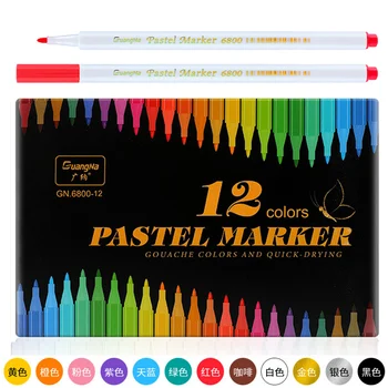 אקריליק עט 12 צבעים שונים צבע סמנים אמנות סמנים 1-2 מ 