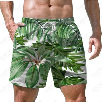 בגדי גברים הוואי אלמנטים החוף מזדמנים מכנסיים קצרים הדפסת 3D חנות חדשה.