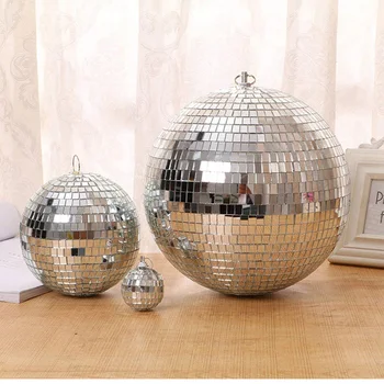 דיסקו רב גודל כדור מראות שלב רעיוני זכוכית סיבוב כדור אורות הבמה בר החתונה הביתה מסיבת חג מולד קישוט