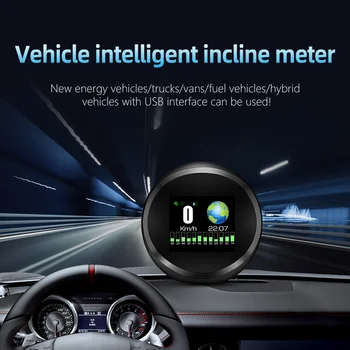 האד ברכב 4x4 בדרכים לא Inclinometer תצוגת GPS מד מהירות עם לוויני GPS זווית השיפוע מטר אביזרי רכב עבור כל רכב