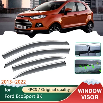 החלונות הקסדות עבור פורד EcoSport BK 2013~2022 אביזרים סוככים שמש גשם, עשן גוונים שומר ההסתה Windshie 2014 2015