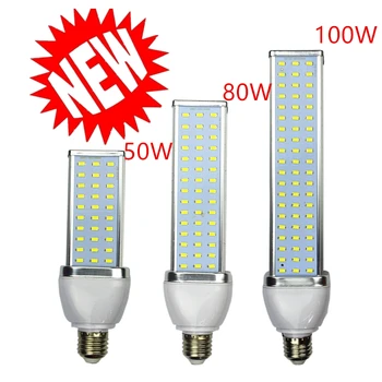 חדש 5pcs/lot 5730 מנורת LED תירס אור bulb30W 40W 50W 60W 80W 100W Led נורת E27 E39 E40 85-265V אלומיניום קירור מתח גבוה. הנורה