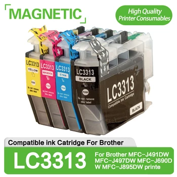 חדש LC3313XL תואם עבור LC3313 3313 דיו תואמים Catridge על brother MFC-J491DW MFC-J497DW MFC-J690DW MFC-J895DW printe