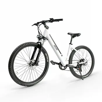 חשמליות אופני הרים חשמליות מהירות משתנה אופניים סגסוגת אלומיניום מסגרת גדולה קיבולת סוללת ליתיום חיצונית רכיבה על אופניים