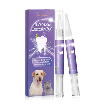 מחמד שיניים צחצוח לניקוי ג 'ל טבעי הכלב משחת שיניים ג' ל מסיר אבנית עבור חיית המחמד שיניים מסיר כתמים טיפול אוראלי