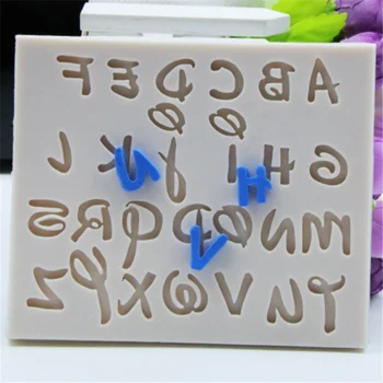 מספרים תבניות מכתבים סיליקון עובש 3D פונדנט עובש עוגות לקשט כלים מטבח DIY סיר באיכות גבוהה בטיחות תבניות.