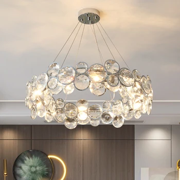 קריסטל Handelier הסלון תאורה יוקרה תאורה מודרני וקסום סלון חדר אוכל חדר השינה