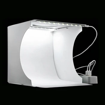 תמונות מיני מתקפלת LED Soft Box סטודיו צילום אביזרים צילום תאורה לאוהל רקע האור Softbox ערכת אביזרים